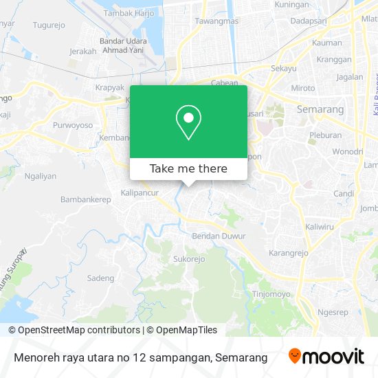 Menoreh raya utara no 12 sampangan map