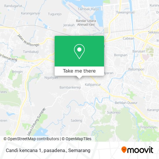 Candi kencana 1, pasadena. map