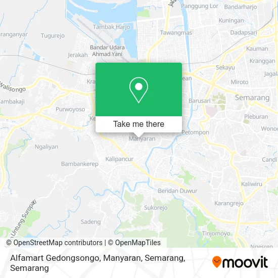 Alfamart Gedongsongo, Manyaran, Semarang map