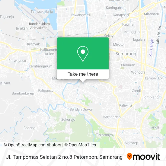 Jl. Tampomas Selatan 2 no.8 Petompon map
