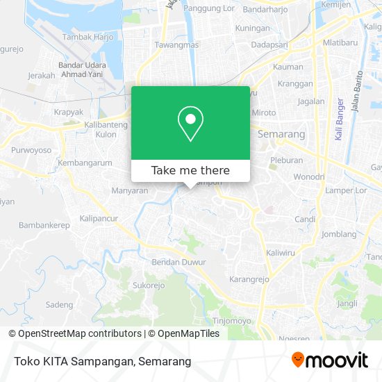 Toko KITA Sampangan map