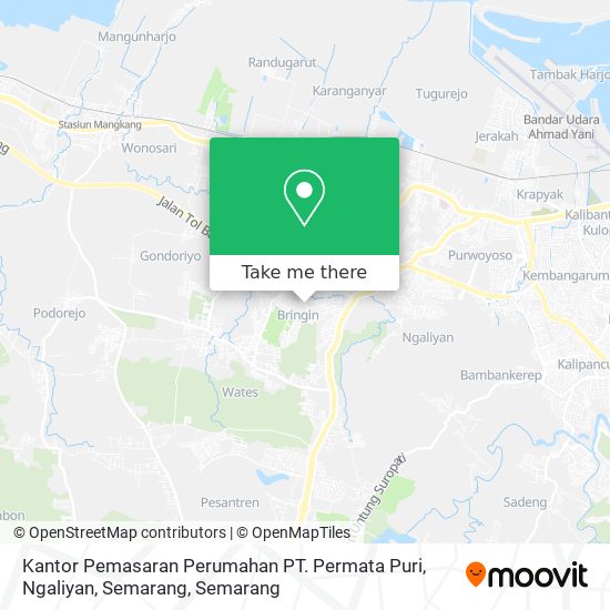 Kantor Pemasaran Perumahan PT. Permata Puri, Ngaliyan, Semarang map