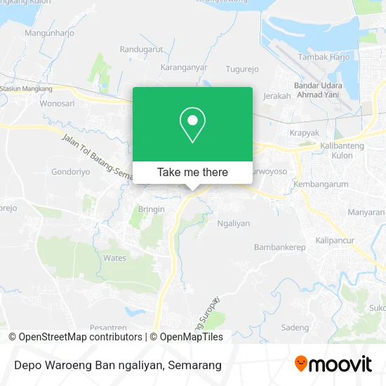 Depo Waroeng Ban ngaliyan map