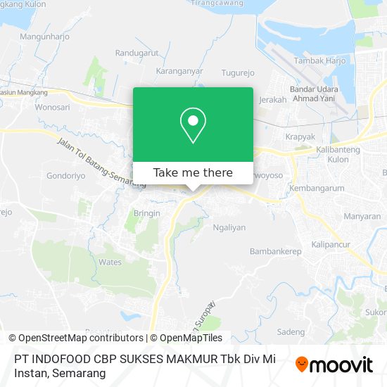 PT INDOFOOD CBP SUKSES MAKMUR Tbk Div Mi Instan map
