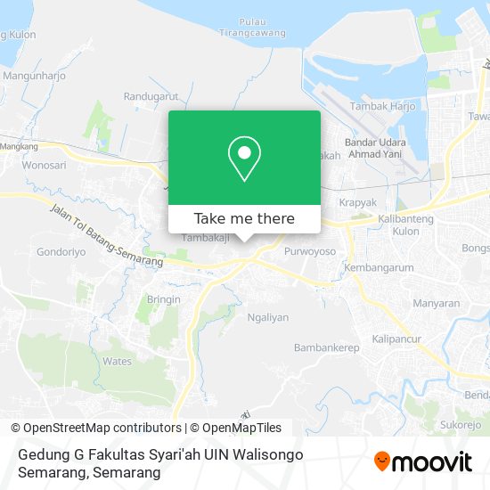 Gedung G Fakultas Syari'ah UIN Walisongo Semarang map