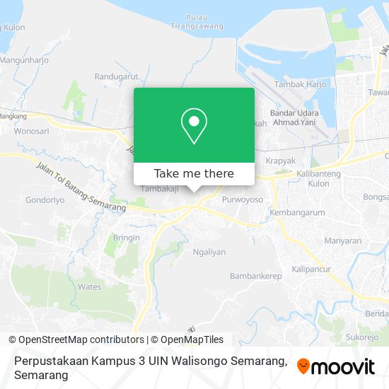 Perpustakaan Kampus 3 UIN Walisongo Semarang map