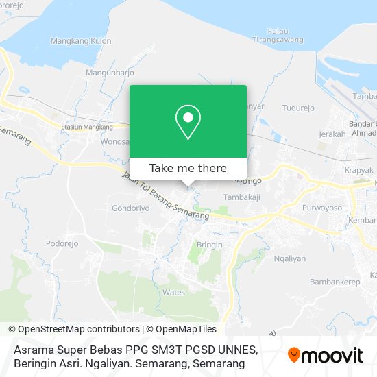 Asrama Super Bebas PPG SM3T PGSD UNNES, Beringin Asri. Ngaliyan. Semarang map