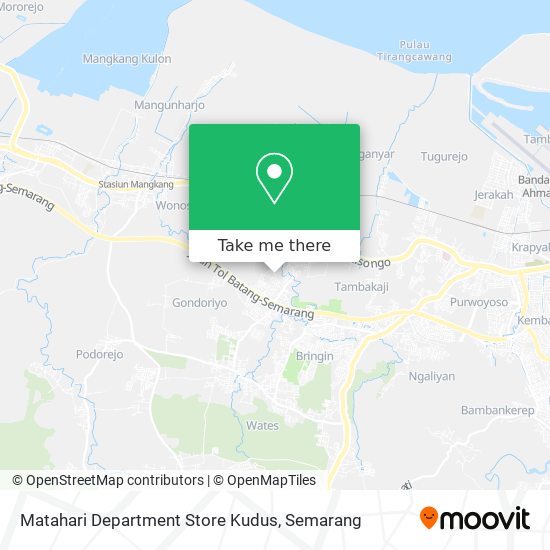 Matahari Department Store Kudus map