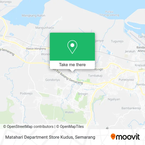 Matahari Department Store Kudus map