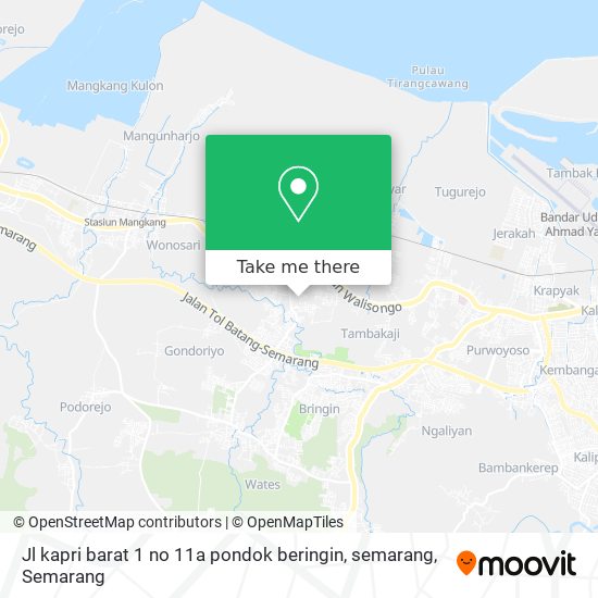 Jl kapri barat 1 no 11a pondok beringin, semarang map