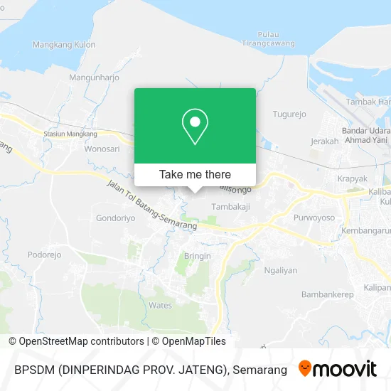 BPSDM (DINPERINDAG PROV. JATENG) map