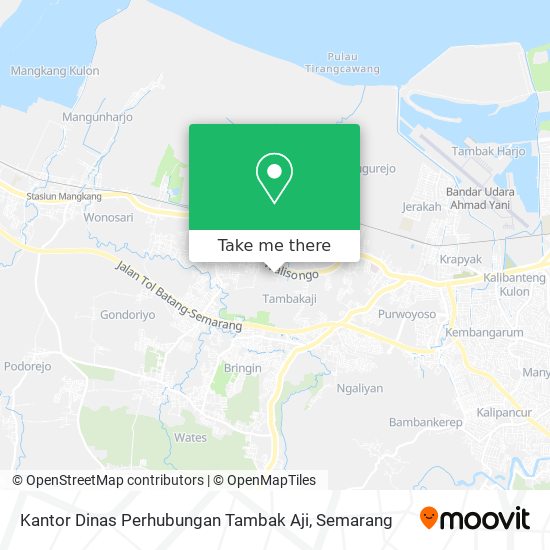 Kantor Dinas Perhubungan Tambak Aji map