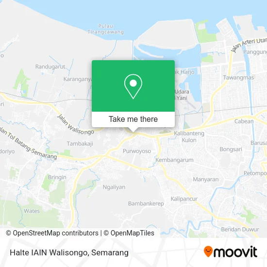 Halte IAIN Walisongo map