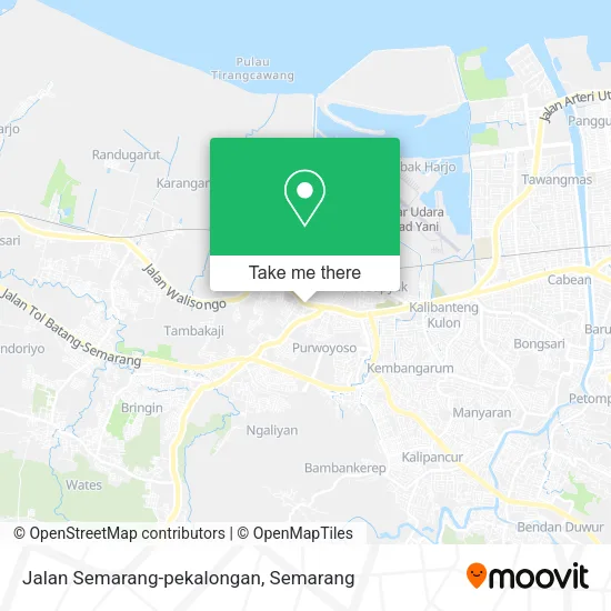 Jalan Semarang-pekalongan map