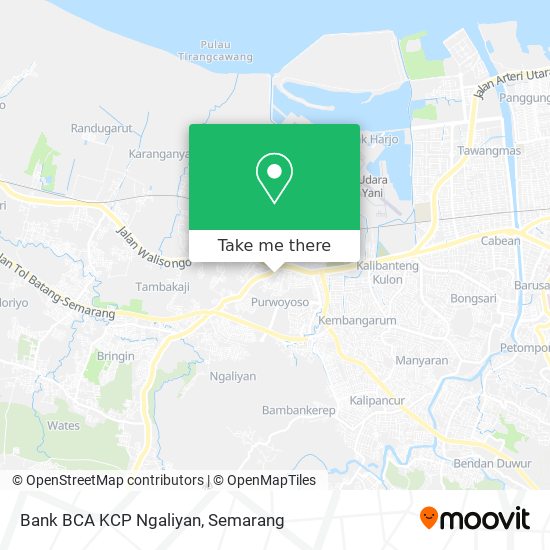 Bank BCA KCP Ngaliyan map
