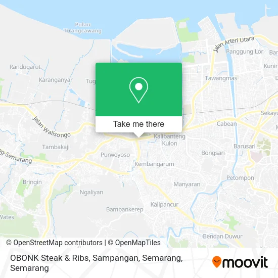 OBONK Steak & Ribs, Sampangan, Semarang map