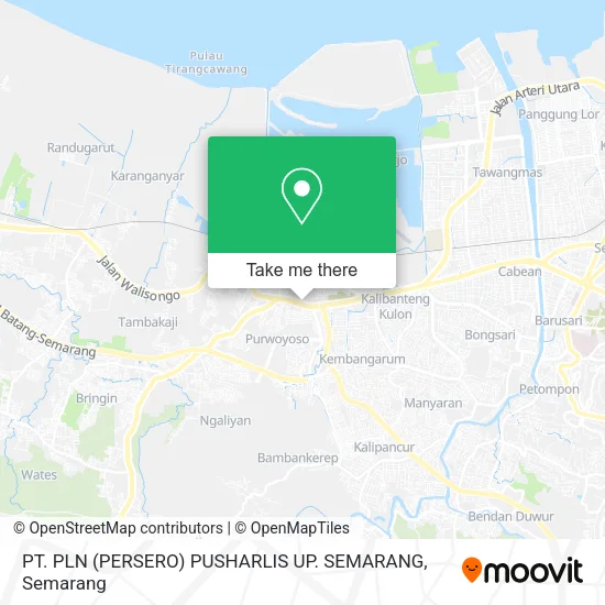 PT. PLN (PERSERO) PUSHARLIS UP. SEMARANG map