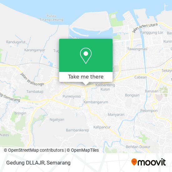 Gedung DLLAJR map