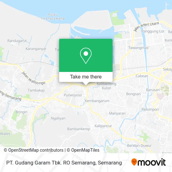 PT. Gudang Garam Tbk. RO Semarang map