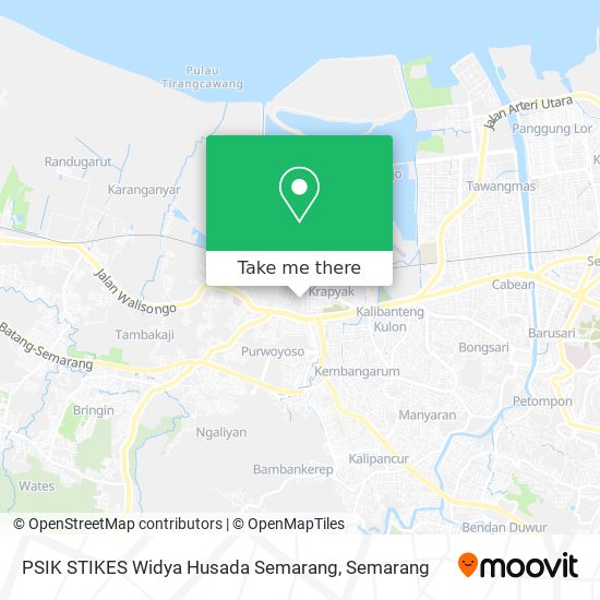 PSIK STIKES Widya Husada Semarang map