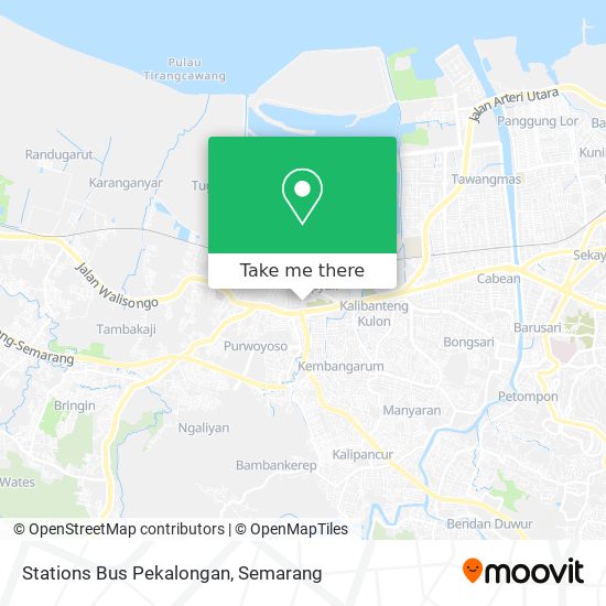 Stations Bus Pekalongan map