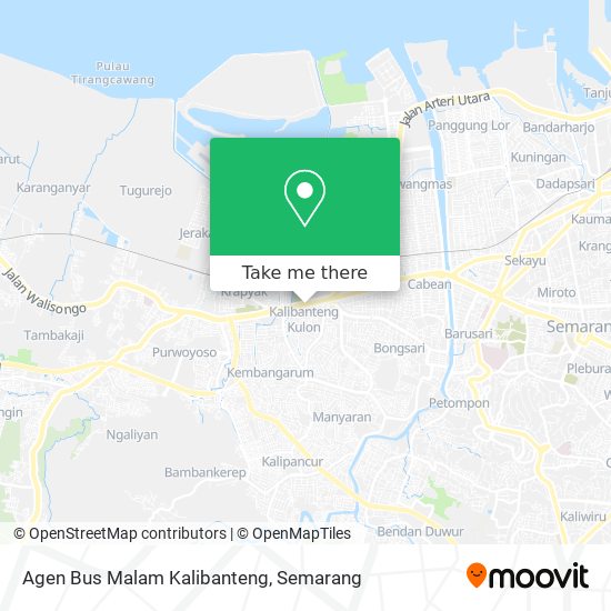 Agen Bus Malam Kalibanteng map