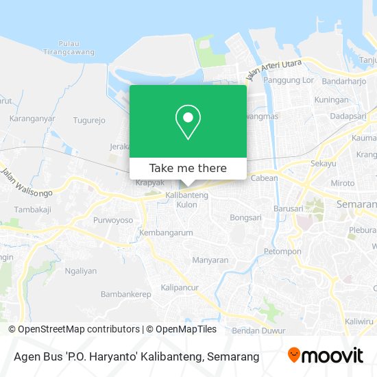 Agen Bus 'P.O. Haryanto' Kalibanteng map
