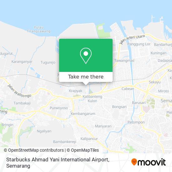 Starbucks Ahmad Yani International Airport map