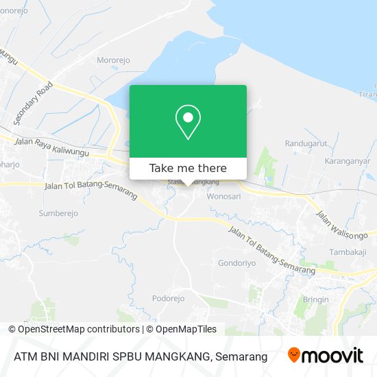 ATM BNI MANDIRI SPBU MANGKANG map
