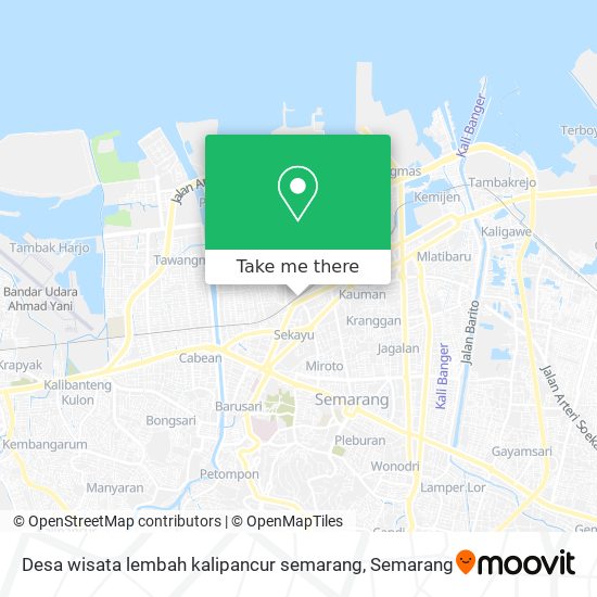 Desa wisata lembah kalipancur semarang map