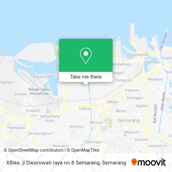 XBike. jl Dworowati raya no 8 Semarang map