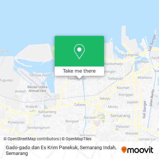 Gado-gado dan Es Krim Panekuk, Semarang Indah map