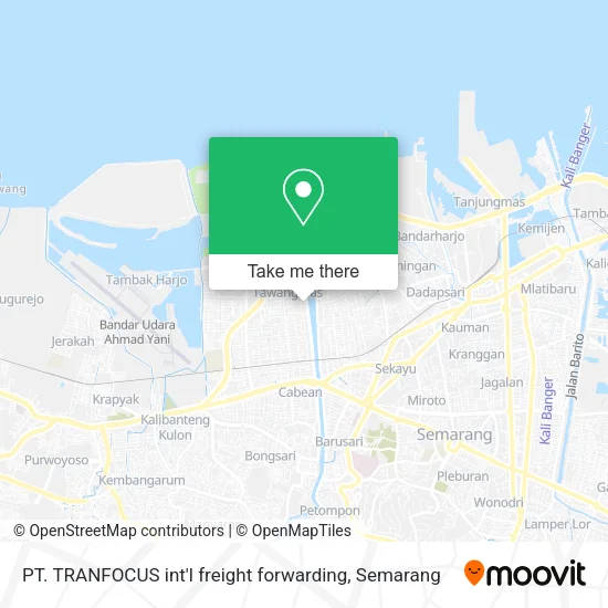 PT. TRANFOCUS int'l freight forwarding map