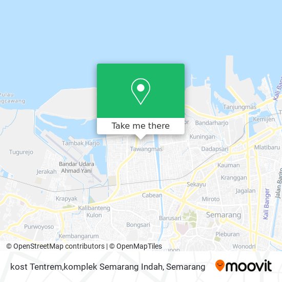 kost Tentrem,komplek Semarang Indah map