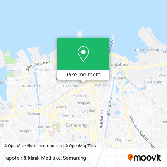 apotek & klinik Mediska map