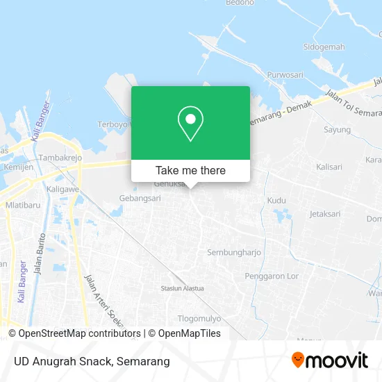 UD Anugrah Snack map