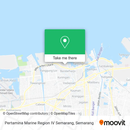 Pertamina Marine Region IV Semarang map