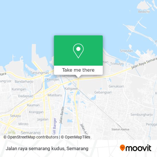 Jalan raya semarang kudus map