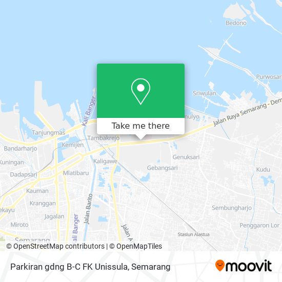 Parkiran gdng B-C FK Unissula map