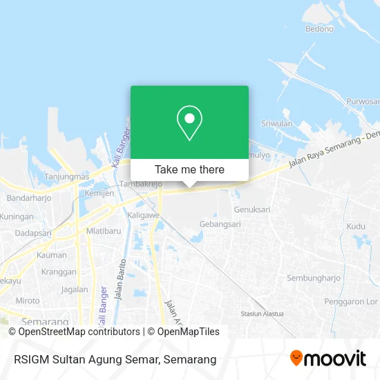 RSIGM Sultan Agung Semar map