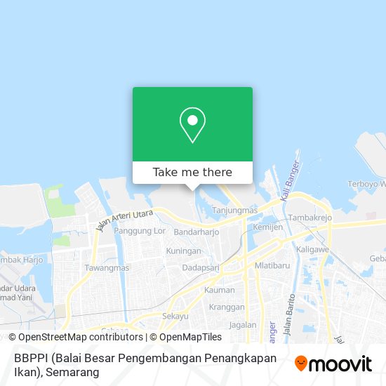 BBPPI (Balai Besar Pengembangan Penangkapan Ikan) map