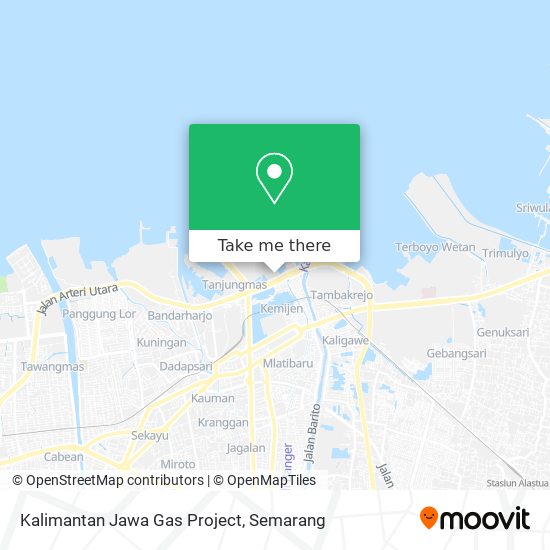 Kalimantan Jawa Gas Project map