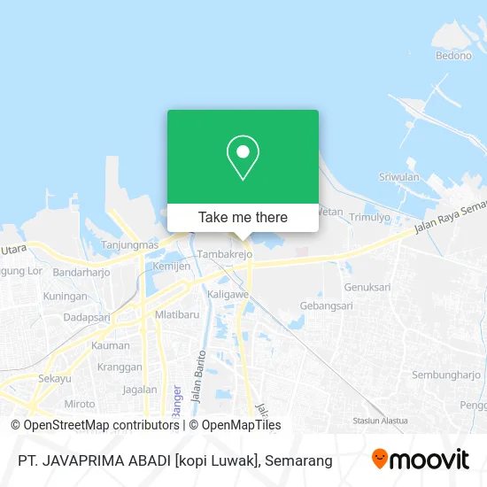 PT.  JAVAPRIMA ABADI [kopi Luwak] map