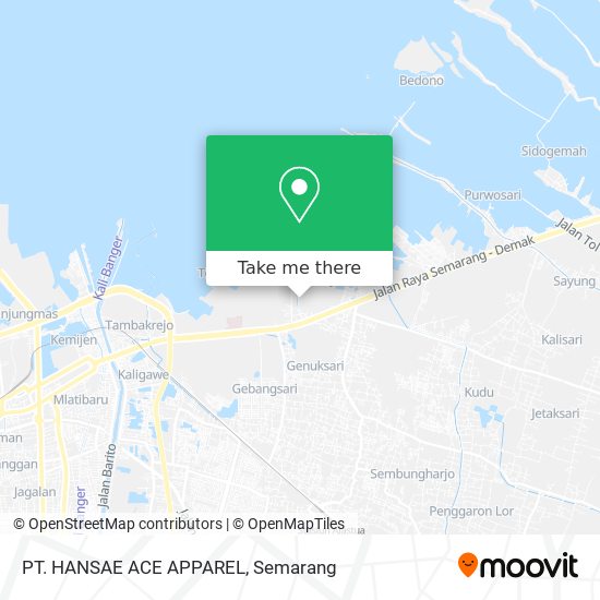 PT. HANSAE ACE APPAREL map