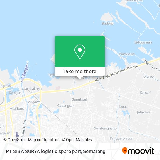 PT SIBA SURYA logistic spare part map