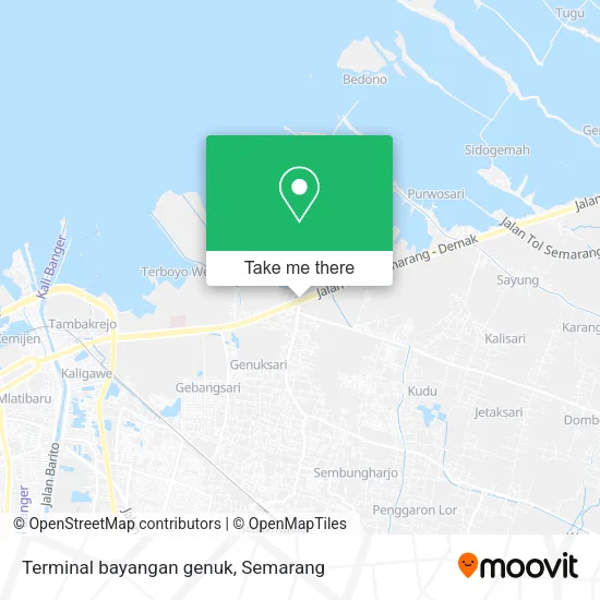 Terminal bayangan genuk map