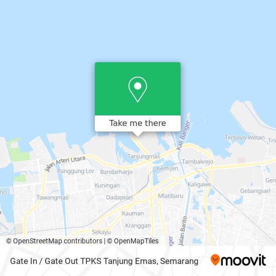 Gate In / Gate Out TPKS Tanjung Emas map