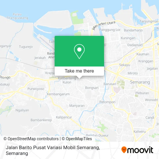 Jalan Barito Pusat Variasi Mobil Semarang map