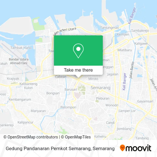 Gedung Pandanaran Pemkot Semarang map