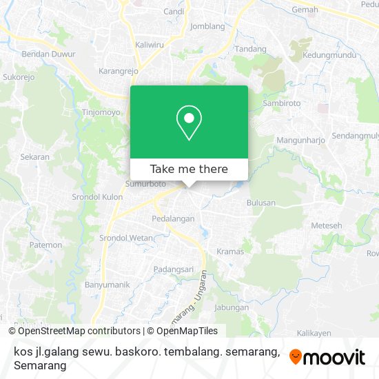 kos jl.galang sewu. baskoro. tembalang. semarang map